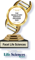 top regulatory services provider 2025 award awarded to facet life sciences by life sciences review