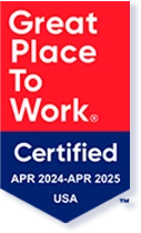 great place to work certified badge for april 2024 to april 2025 USA